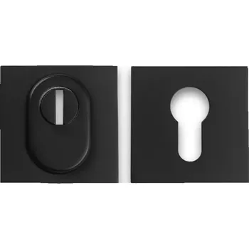 Dveřní kování Rozeta vnitřní čtvercová C401 černá