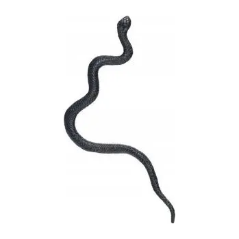 Figurka PLASTOVÁ HADICE 18CM ČERNÁ 12 KS