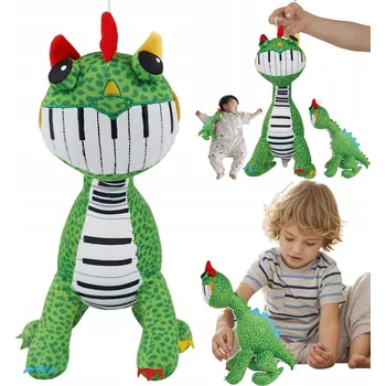 plyšák ZELENÝ DINOSAURUS PLYŠOVÝ MAZLÍČEK PŘÍTULNÍČEK 30 CM MĚKOUČKÝ PLYŠÁK IDEÁLNÍ JAKO DÁREK