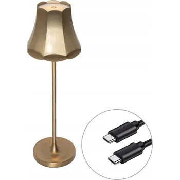 Lampička Stolní lampa QAZQA granny retro zlatá 3 W