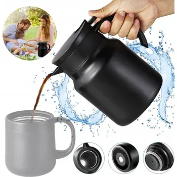 Termoska Termoska na nápoje Bedee 1 l černá