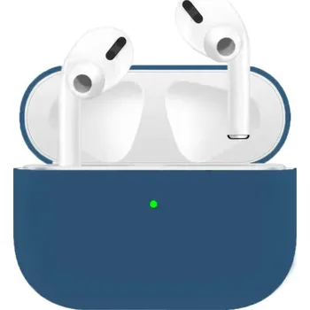 Pouzdro na mobilní telefon Ultratenký silikonový obal pro AirPods Pro - půlnočně modrý