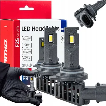 Autožárovka LED autožárovky F25 SILVER FULL CANBUS 54W HIR2 9012 12V 24V