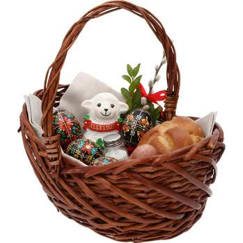 Nákupní košík Proutěný košík hnědý 1 ks