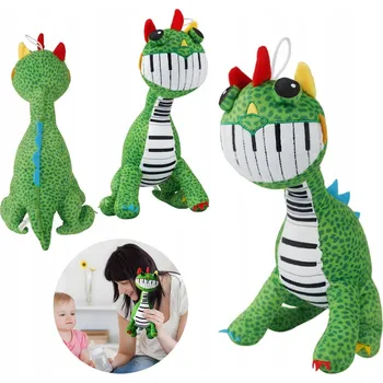 plyšák PLYŠOVÝ DINOSAURUS 30CM MĚKKÝ ZELENÝ HRAČKA PLYŠOVÝ MAZLÍČEK PŘÍTULNÍČEK DÁREK