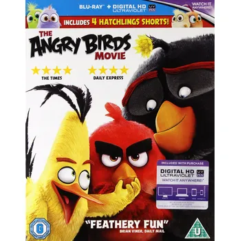 Blu-ray film ANGRY BIRDS MOVIE BLU RAY BILL HADER SEAN PENN TONY HALE Blu-ray disk