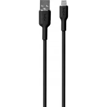 Datový kabel Kabel Puro USB - Apple Lightning 1,5 m černý