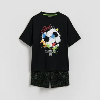 Chlapecké spodní prádlo Reserved - Dvoudílné pyžamo - černý - 223IM-99X - 223IM-99X-U15