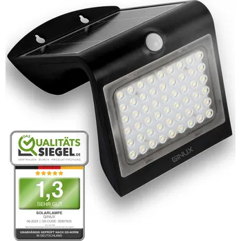 Venkovní osvětlení GINUX Solární lampy s pohybovým senzorem 40W 54 LED venkovní