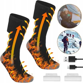 VYHŘÍVANÉ ELEKTRICKÉ PONOŽKY TERMO PONOŽKY OHŘÍVAČE NA NOHY 5000MAH