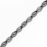 Zlatý řetízek z bílého zlata