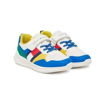 Dámské tenisky Tommy Hilfiger Sneakersy Flag Low Cut Lace-Up/Velcro T1X9-34369-1843 S Barevná 32