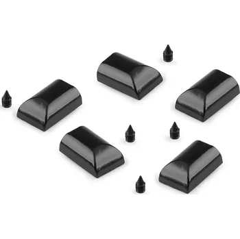 Koncovka na spirálový, kostěný a kovový zip, barva 3 černý lak