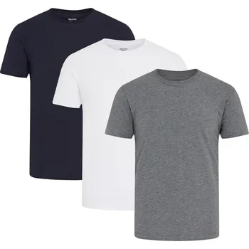Pánské tričko Reebok Mens 3 Pack T Shirts Santo Navy/Char/White L