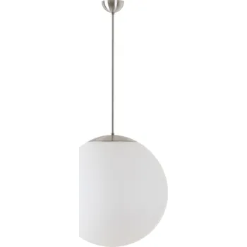 OSMONT ADR45358 ADRIA P4 závěsné skleněné svítidlo kartáčovaná nerez / bílá IP40 40W E27 HF