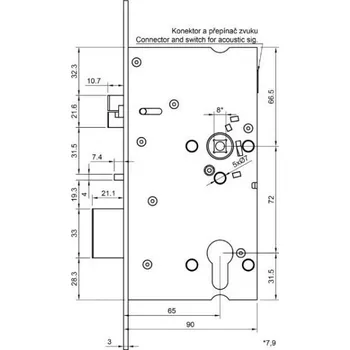 Příslušenství k domovnímu zvonku SAM EL MI P 7265