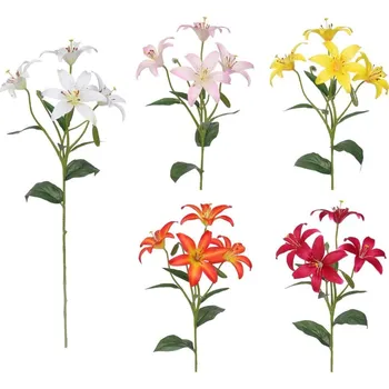 umělá květina Maják Lilie 63cm X4+2 mix barev