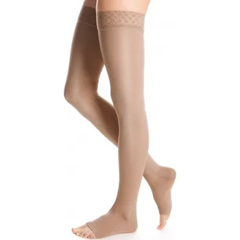 Dámské punčochy Stehenní punčochy Maxis Brillant s krajkou normal 3 Bronz bez špice