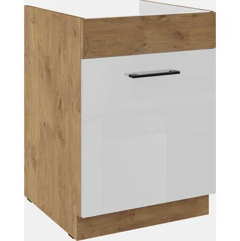 FALCO Kuchyňská skříňka Vega 60 ZL 1S dub lancelot/bílý lesk