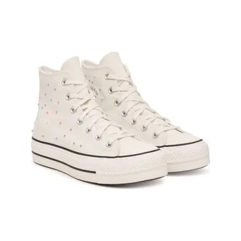 Dámské tenisky Plátěnky Converse Chuck Taylor All Star Lift Platform Mini Studs A19140C Écru 38