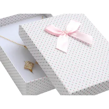 Dárková krabička Puntíkatá krabička na soupravu šperků KK-8/A1/A6 Jk Box