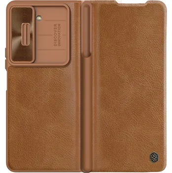 Pouzdro na mobilní telefon NILLKIN 64357 NILLKIN QIN LEATHER Samsung Galaxy Z Fold 5 5G hnědý