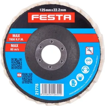 Brusný kotouč Kotouč leštící filcový lamelový FESTA 125mm/22.2mm