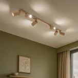 SOLLUX LIGHTING Stropní bodové svítidlo carbon, zlatá barva, délka 117 cm, hliník, 6 světel. zlato 6 x 10 W LED - Doprava zdarma