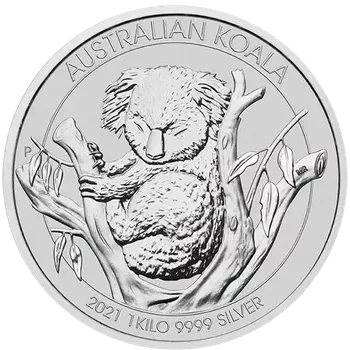Perth Mint Stříbrná investiční mince Koala 1 kg | 2021 | 1000 g