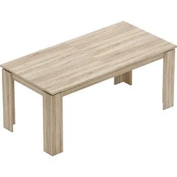 Jídelní stůl HOMCOM Rozkládací jídelní stůl, rozkládací od 180 do 260 cm, pro 6-10 osob, dřevo