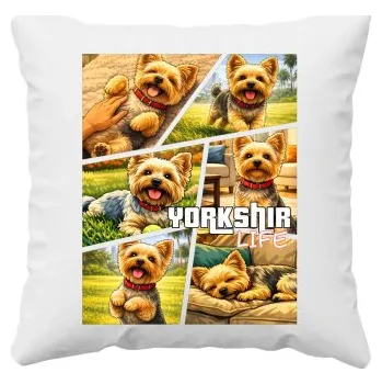Žertovný předmět Yorkshir Life - polštář s potiskem- Tričkový.cz