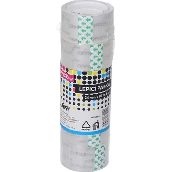 OFFICEline Lepící páska 24mm x 20m průhledná / 6 ks