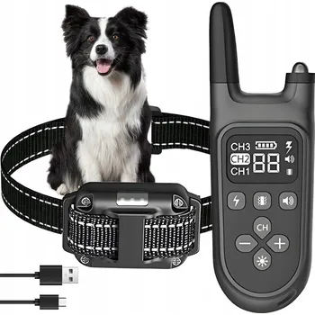 Obojek pro psa Materiálový obojek proti štěkání pro psy Bedee vel. M/L