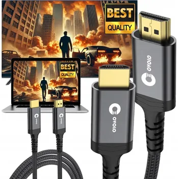 Video kabel Kabel OVOLO HDMI pro Počítač Laptop 8 m Ethernet HDMI - HDMI 8 m