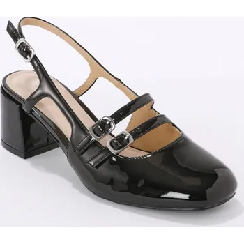 Slingback polobotky černá 39