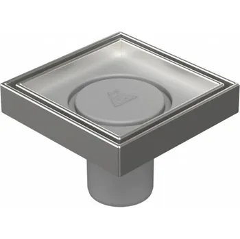 Odvodňovací žlab Podlahová vpusť přímá D50, nerez rámeček, mřížka CERAMICS