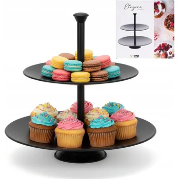 Podnos Cadro Podnos patrová černá kovová 26 cm 25 cm