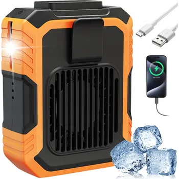 Domácí ventilátor Mini ventilátor Bedee se silikonovou ochranou – oranžový