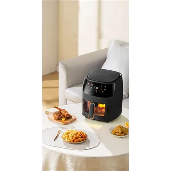 fritéza Horkovzdušná fritéza Linbox Air Fryer 5502 1400W 5l černá (černá)