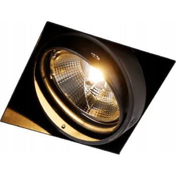 Bodové svítidlo Zapuštěné bodové svítidlo černé GU10 AR111 bez rámečku - Oneon