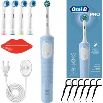 Elektrický zubní kartáček Elektrický zubní kartáček Oral-B Vitality 100 modrý s časovačem