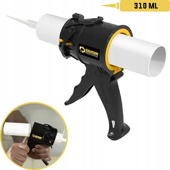 Vytlačovací pistole Pistole na silikon SILIGUN kompaktní vytlačovací pistole pro tuby 310 ml