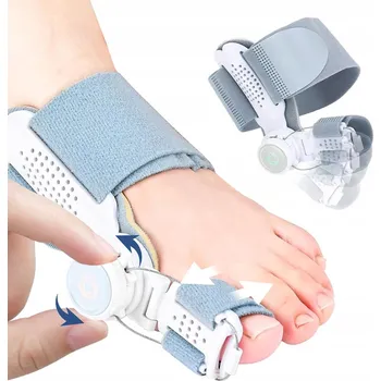 Korekční aparát na hallux valgus (vbočený palec) pro den i noc Bedee, univerzální velikost, šedý, 1 ks