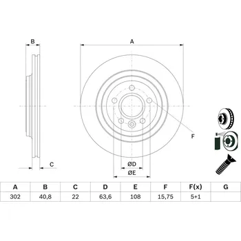 Brzdový kotouč Brzdový kotouč BOSCH 0 986 479 E85