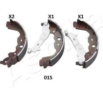 Brzdová čelist Sada brzdových čelistí ASHIKA 55-00-015