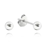 1576 MINET Stříbrné náušnice KULIČKY MALÉ 3 mm