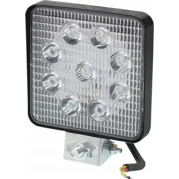 Přídavný světlomet LED PRACOVNÍ LAMPA OBDÉLNÍKOVÁ, 9 LED 12-24V, 109X109X25 MM, POUZDRO HLINÍK