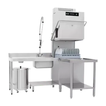 Myčka nádobí Myčka průběžná dvouplášťová rekuperace 50x60 - 400 V | RM - TT 162 REC ABT