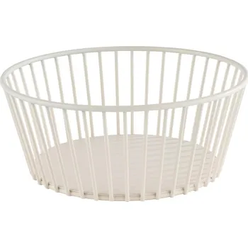 Odpadkový koš APS Kovový kruhový koš 200 mm, bílý | APS, Urban