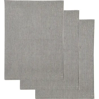 Utěrka House Doctor Bavlněná utěrka Cook Dark Grey – set 3 ks